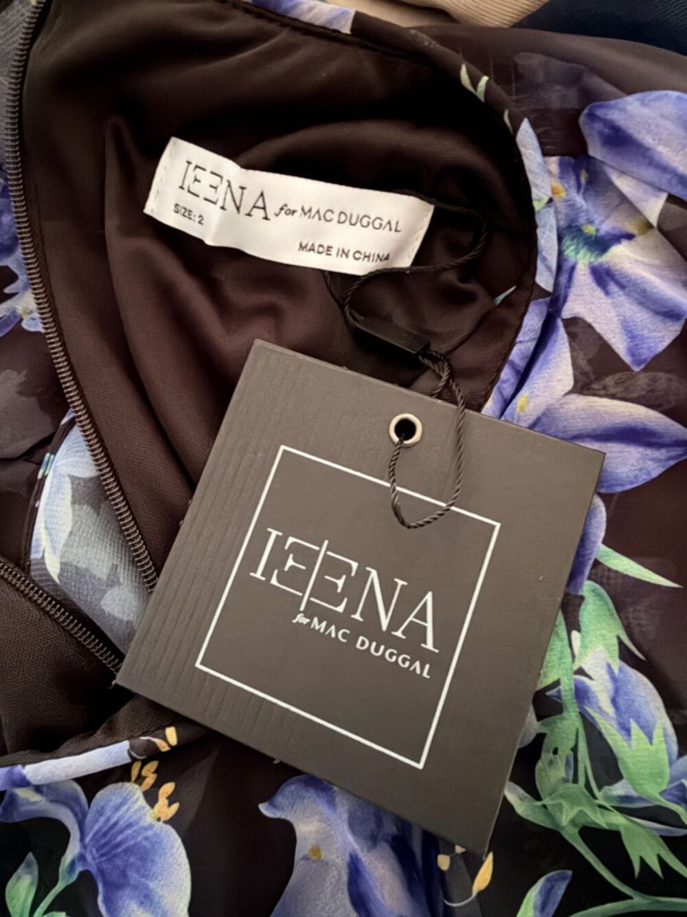 NWT Ieena for Mac Duggal 56028 High Neck Cape Mini Dress Size 2 - Picture 7 of 8
